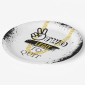 Assiettes En Carton DEUX LÉGIT À QUITTER Les Plaques Papier du 2e anni (Angle)