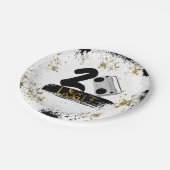 Assiettes En Carton Deux Legs pour quitter Plaque papier d'anniversair (Angle)