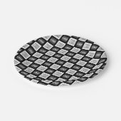 Assiettes En Carton Deux logos ou images Motif répétitif (Angle)