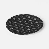 Assiettes En Carton Deux logos ou images Motif répétitif (Angle)