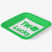 Assiettes En Carton Deux Lucky St Patrick's Day 2e anniversaire (Angulaire)