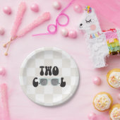 Assiettes En Carton Deux lunettes de soleil Cool et Checker 2e anniver (Fête)