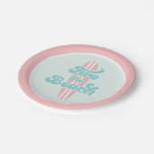 Assiettes En Carton Deux Plages Surf Plage 2e Plaques Papier Anniversa (Angle)