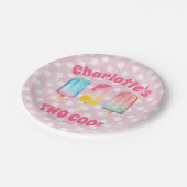 Assiettes En Carton DEUX Plaques de fête d'été COOL (Angle)