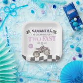 Assiettes En Carton Deux Rapides Anniversaire Dirt Vélo Thème (Fête)