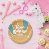 Assiettes En Carton Deux Retro Super Sunshine Boy 2e anniversaire (Fête)