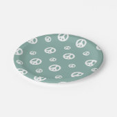 Assiettes En Carton Deux Super Retro Boy signe la paix (Angle)