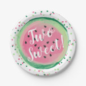 Assiettes En Carton Deux Sweet 2e fête de la pastèque (Devant)