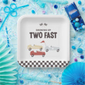 Assiettes En Carton Deux voitures de course rapide fête d'anniversaire (Fête)