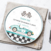 Assiettes En Carton Deux voitures rapides Plaques papier fête d'annive