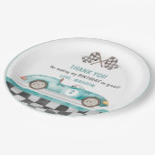 Assiettes En Carton Deux voitures rapides Plaques papier fête d'annive (Angle)