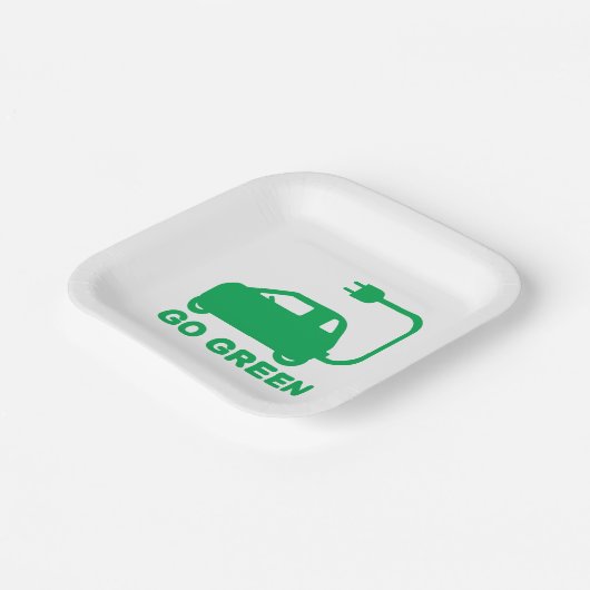 Assiettes En Carton Devenez écolo ~ Conduite de voitures électriques (Angulaire)