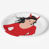 ASSIETTES EN CARTON DEVIL GIRL (Angle)