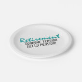 Assiettes En Carton Devis de retraite amusant (Angle)