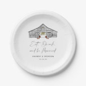 Assiettes En Carton Devis Mariage de la grange d'automne (Devant)