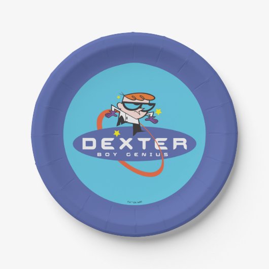 Assiettes En Carton Dexter "Boy Genius" (Devant)