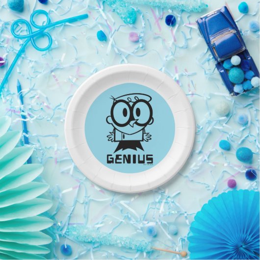 Assiettes En Carton Dexter "Genius" - Graphique en bref (Fête)