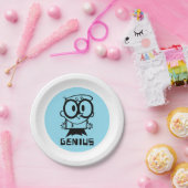 Assiettes En Carton Dexter "Genius" - Graphique en bref (Fête)
