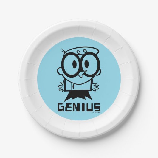 Assiettes En Carton Dexter "Genius" - Graphique en bref (Devant)