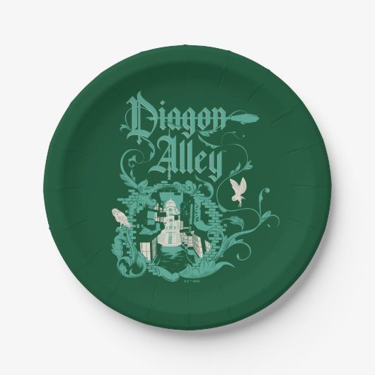 Assiettes En Carton DIAGON ALLEY™ Graphique Vintage (Devant)
