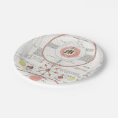 ASSIETTES EN CARTON DIAGRAMME DE GRAPHIQUE DES PHASES LUNE SUR MESURE  (Angle)