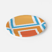 Assiettes En Carton diamant Abstrait géométrique (Angle)