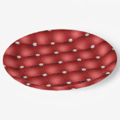 Assiettes En Carton Diamant rouge (Angle)