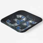 Assiettes En Carton Diamant Sapphire glamour 35e anniversaire (Angulaire)