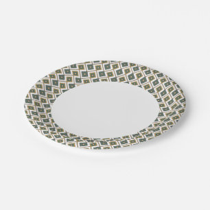 Assiettes En Carton Diamante en vert