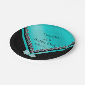 Assiettes En Carton Diamants assez scintillants et anniversaire d'arc (Angle)