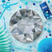 Assiettes En Carton Diamond Bling Bijoux Élégante Partie de bijoux (Fête)