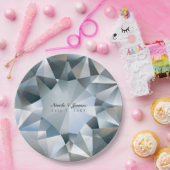 Assiettes En Carton Diamond Bling Bijoux Élégante Partie de bijoux (Fête)