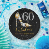 Assiettes En Carton Diamond Parties scintillant Cinquante et fabuleux  (Fête)