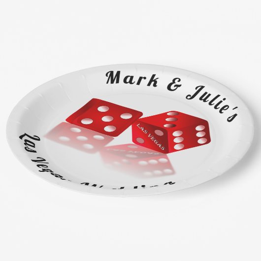 Assiettes En Carton Dice Las Vegas (Angle)