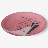 Assiettes En Carton Dieu bénisse ce mariage (Angle)