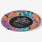 Assiettes En Carton Dieu est dans sa culture chrétienne (Angle)