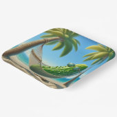 Assiettes En Carton Dill Pickle dans un hamac tropical (Angulaire)