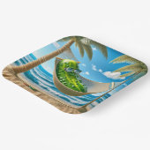 Assiettes En Carton Dill Pickle dans un hamac tropical (Angulaire)