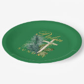 Assiettes En Carton Dimanche du Palm (Angle)