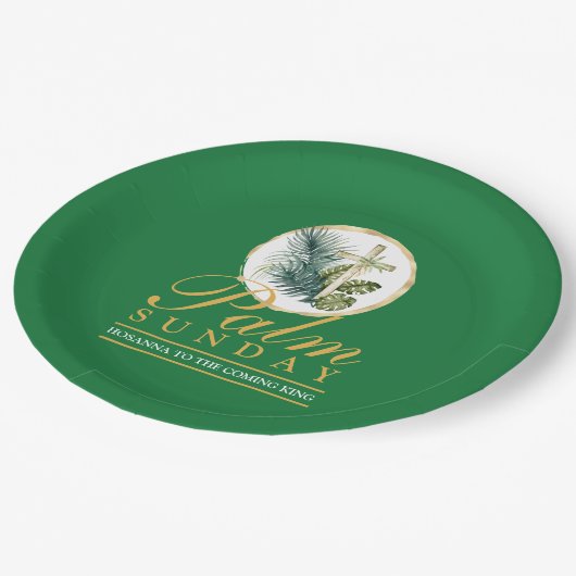 Assiettes En Carton Dimanche du Palm (Angle)