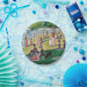 Assiettes En Carton Dimanche sur La Grande Jatte Seurat Peinture (Fête)