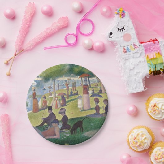 Assiettes En Carton Dimanche sur La Grande Jatte Seurat Peinture (Fête)
