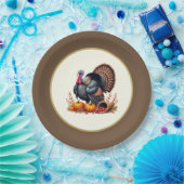 Assiettes En Carton Dinde de Thanksgiving (Fête)