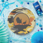 Assiettes En Carton Dinde et camouflage (Fête)