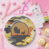 Assiettes En Carton Dinde et camouflage (Fête)