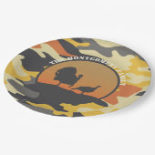 Assiettes En Carton Dinde et camouflage (Angle)