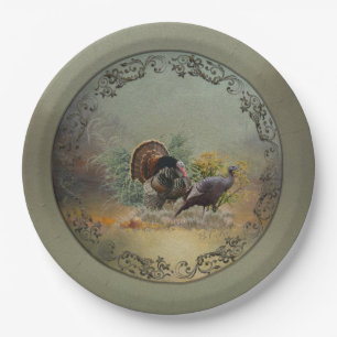 Assiettes En Carton Dinde sauvage
