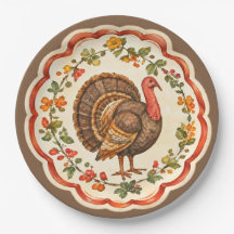 Dindon de Thanksgiving à l'aquarelle