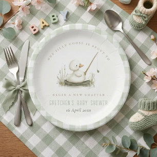 Assiettes En Carton Dindon Silly Nouveau Chapitre Baby Shower de Print