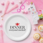 Assiettes En Carton Dîner chacun invité (Fête)